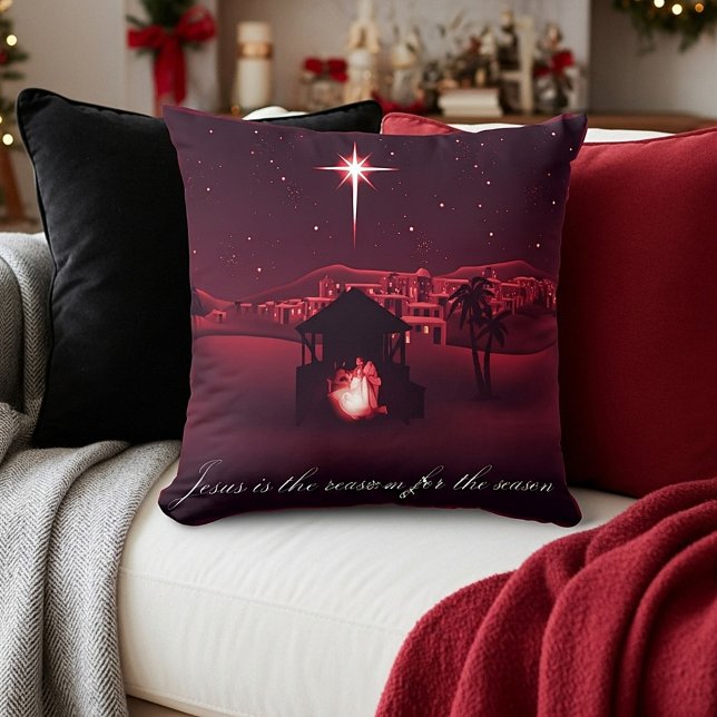 Jesus ist der Grund für die Geburt Kissen (Von Creator hochgeladen)