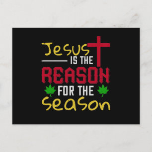 Jesus ist der Grund für die Jahreszeit Ankündigungspostkarte