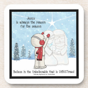 Jesus ist der Grund für die Jahreszeit Getränkeuntersetzer