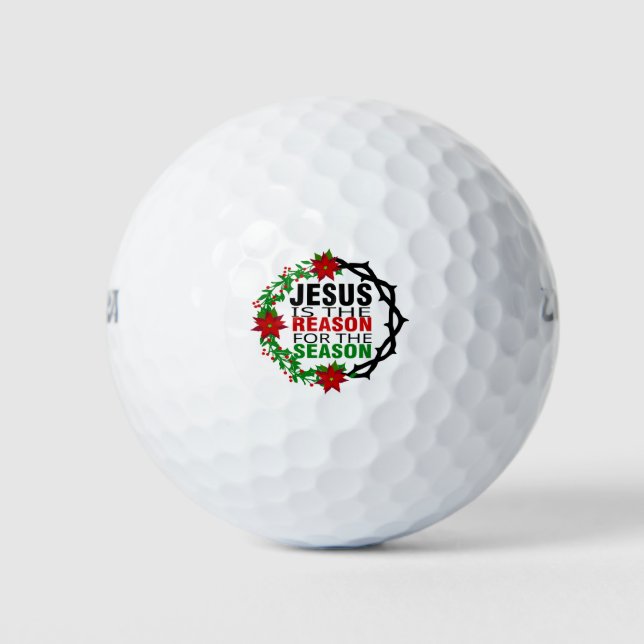 Jesus ist der Grund für die Jahreszeit Golfball (Vorderseite)