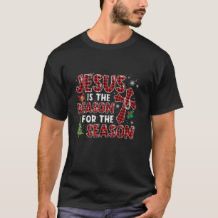 Jesus ist der Grund für die Jahreszeit Karierter G T-Shirt