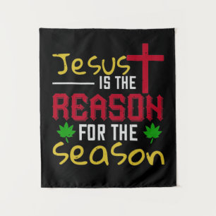 Jesus ist der Grund für die Jahreszeit Wandteppich