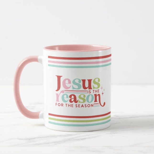 Jesus ist der Grund für die Jahreszeit | Weihnacht Tasse (Links)