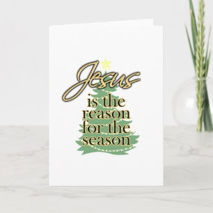 Jesus ist der Grund für die Jahreszeit, Weihnachte Feiertagskarte