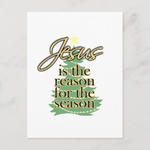 Jesus ist der Grund für die Jahreszeit, Weihnachte Feiertagspostkarte
