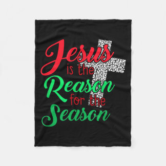Jesus ist der Grund für die Saison Christlich Chri Fleecedecke