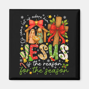 Jesus ist der Grund für die Saison Christlich Chri Magnet