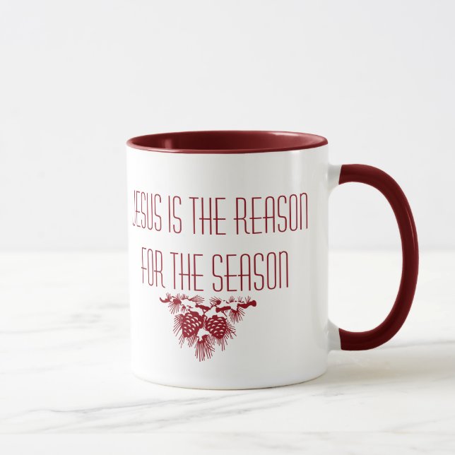 JESUS IST DER GRUND FÜR DIE SAISON-INSPIRATIONAL TASSE (Rechts)