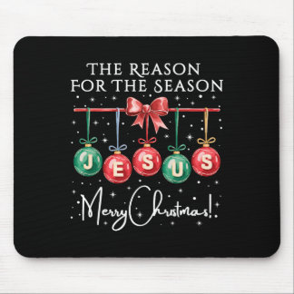 Jesus ist der Grund für die Saison religiöser Chri Mousepad