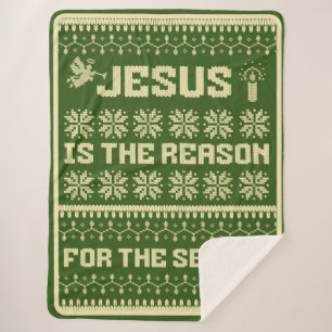 Jesus ist der Grund für die Saison Sherpa Blanket Sherpadecke