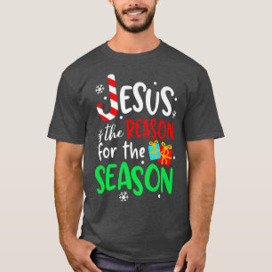 Jesus ist der Grund für die SaisonCandy Cane J1102 T-Shirt