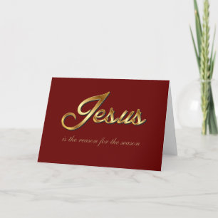 Jesus ist der Grund für die Urlaubskarte Feiertagskarte