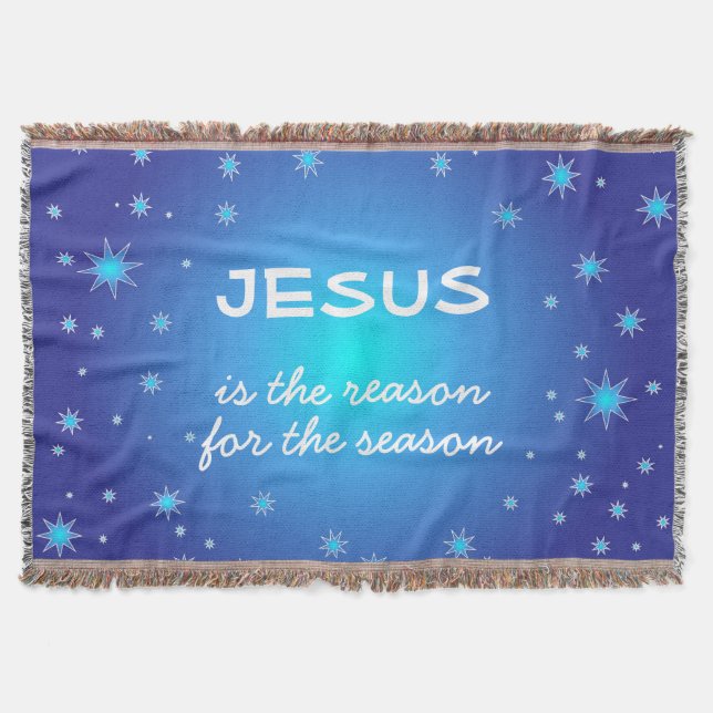 Jesus ist der Grund für die Weihnachtszeit Decke (Vorderseite)