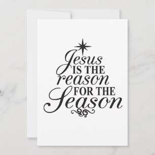 Jesus ist der Grund für die Weihnachtszeit Einladung