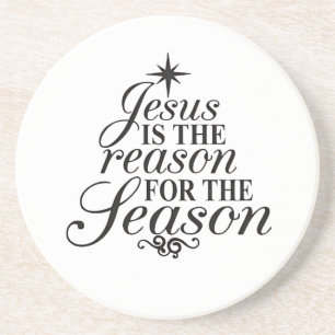 Jesus ist der Grund für die Weihnachtszeit Getränkeuntersetzer