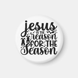 Jesus ist der Grund für die Weihnachtszeit Gott Magnet