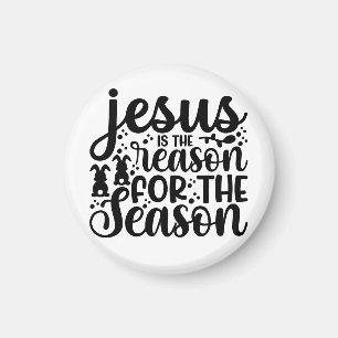 Jesus ist der Grund für die Weihnachtszeit Gott Magnet
