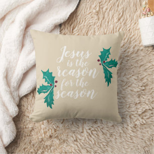 Jesus ist der Grund für die Weihnachtszeit Kissen