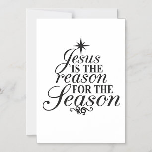 Jesus ist der Grund für die Weihnachtszeit Magneteinladung