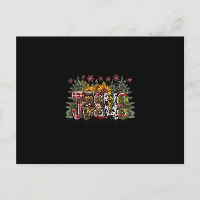 Jesus ist der Grund für die Weihnachtszeit Postkarte (Vorderseite)