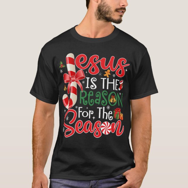 Jesus ist der Grund für die Weihnachtszeit T-Shirt (Vorderseite)
