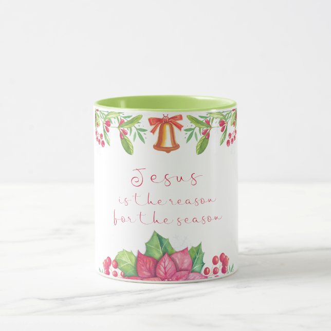 Jesus ist der Grund für die Weihnachtszeit Tasse (Zentrum)