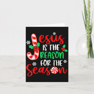 Jesus ist der Grund für die Weihnachtszeit Xmas Karte