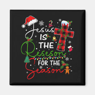 Jesus ist der Grund für die Weihnachtszeit Xmas  Magnet