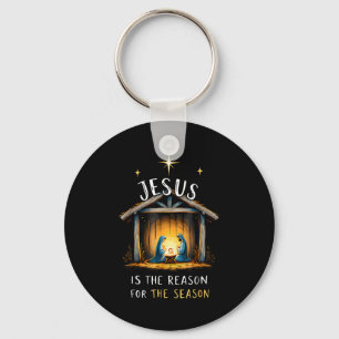 Jesus ist der Grund für die Weihnachtszeit Xmas  Schlüsselanhänger