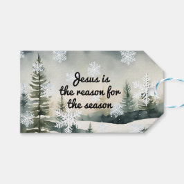 Jesus ist der Grund für die Wintersaison Geschenkanhänger