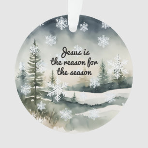 Jesus ist der Grund für die Wintersaison Ornament