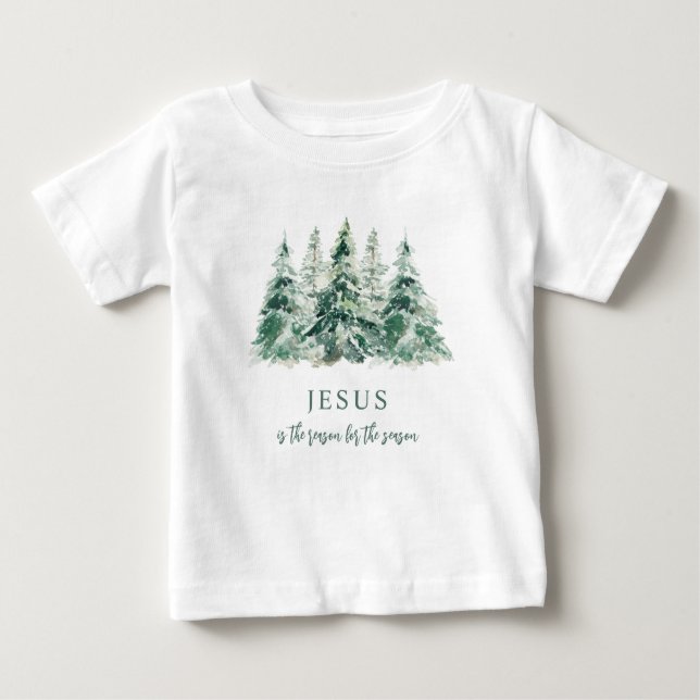 Jesus ist der Grund für Weihnachten der Jahreszeit Baby T-shirt (Vorderseite)