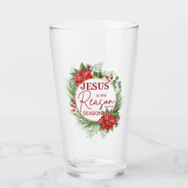 Jesus ist der Grund für Weihnachten der Jahreszeit Glas