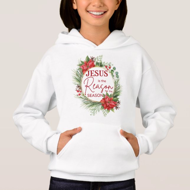 Jesus ist der Grund für Weihnachten der Jahreszeit Hoodie (Vorderseite)