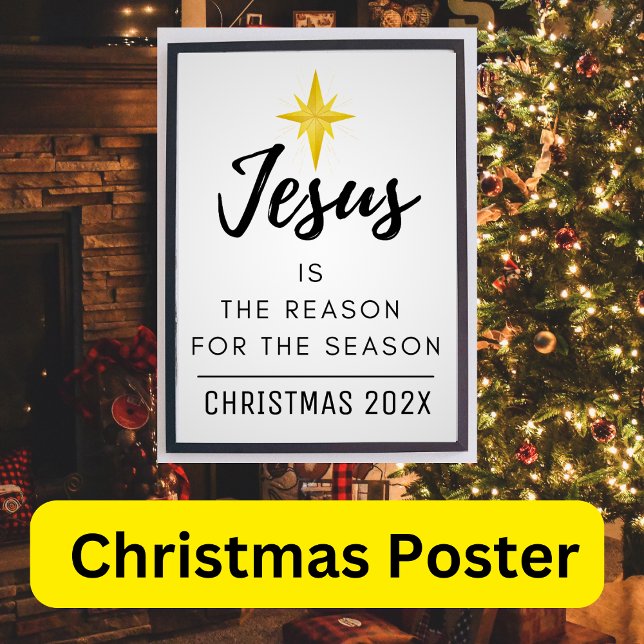 Jesus ist der Grund für Weihnachten der Jahreszeit Poster (Von Creator hochgeladen)