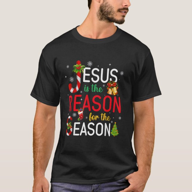 Jesus ist der Grund für Weihnachten der Saison Wei T-Shirt (Vorderseite)