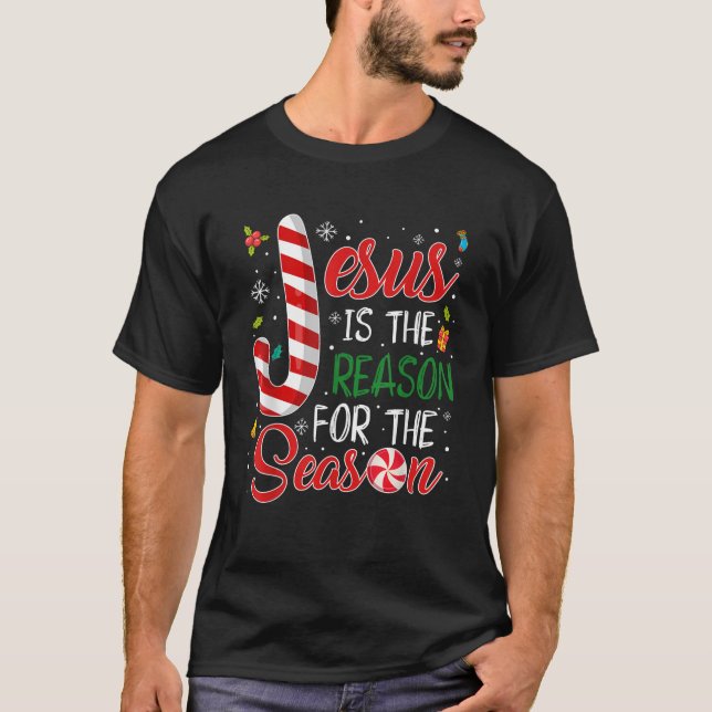 Jesus ist der Grund für Weihnachten Pajam T-Shirt (Vorderseite)