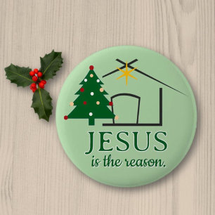 Jesus ist der Grund Glaubensbasiert Button