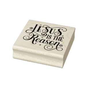 Jesus ist der Grund Gummistempel
