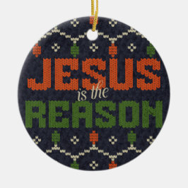 Jesus ist der Grund Keramik Ornament