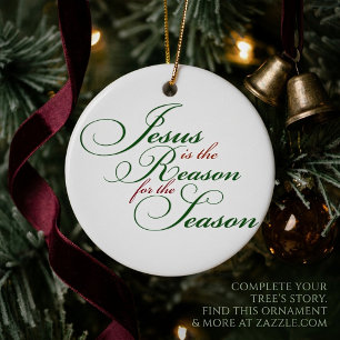 Jesus ist der Grund Keramikornament