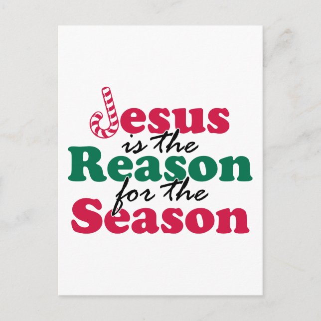 Jesus ist der Grund Postkarte (Vorderseite)