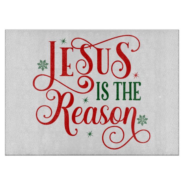 Jesus ist der Grund Schneidebrett (Vorderseite)