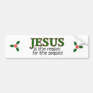 Jesus ist der Grund während der Jahreszeit Autoaufkleber