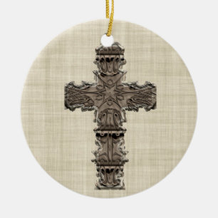 "Jesus ist der Grund während der Jahreszeit" Keramikornament