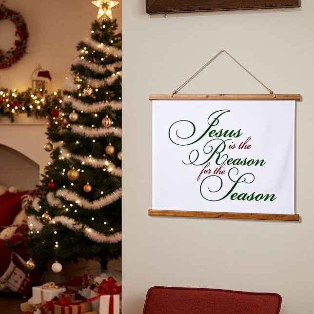 Jesus ist der Grund Wandteppich Mit Holzrahmen (Von Creator hochgeladen)