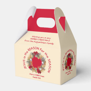 JESUS IST DER GRUND Weihnachtsmann-Box Geschenkschachtel