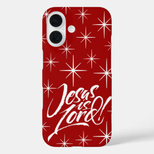 Jesus ist der Herr - Christliche Weihnachtssterne iPhone 16 Hülle