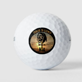 Jesus ist der Herr Golfball