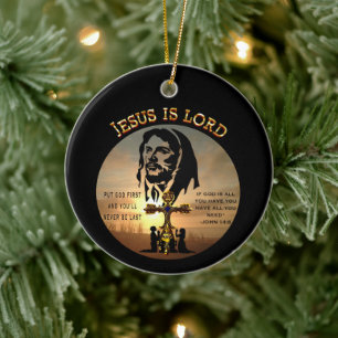 Jesus ist der Herr Keramik Ornament